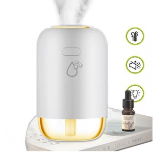 OEM HUD-303C Sansai Portable Humidifier 260ml LED night light moisturize air reduce dust unpleasant smell Quiet 1.5-2W USB power access 4H Spray time