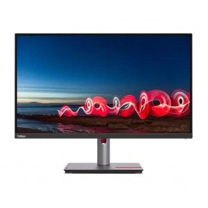 Lenovo 63A3GAR1AU ThinkVision T27h-30 27" QHD IPS USB-C Monitor 2K 2560x1440 Height Adjustable Tilt Swivel Pivot 4xUSB3.2 Hub USB-C Docking DP HDMI LAN Audio 3yr