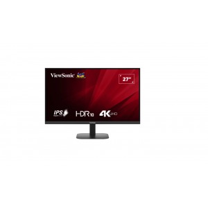 ViewSonic VA2708-4K-MHD 27" 4K 3840 x 2160 SuperClear IPS, HDR10, 2x HDMI and DP x1, Eye Pro Tech.Seamless, VESA 75, Eco Mode, Joy Key rear, Office Monitor