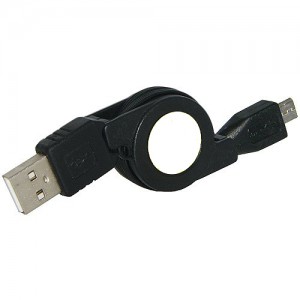 Micro USB Retractable USB Sync Data Charging Cable   