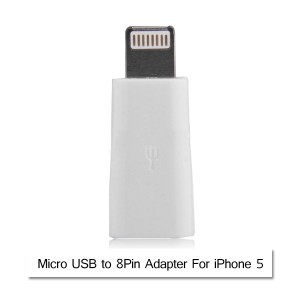 Micro USB to 8pin Adapter for iPhone 5S/5C/5/iPad Air/iPad Mini/iPod Nano7/Touch 5  