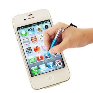 Mini Retractable Stylus Pen For iPhone 5S/5C/5/4S and iPad 2/3/4 iPod Touch Samsung Galaxy S3 S4 Tablet
