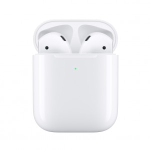Apple AirPods with Wireless Charging Case - Automatically on, automatically connected, Dual beamforming microphones