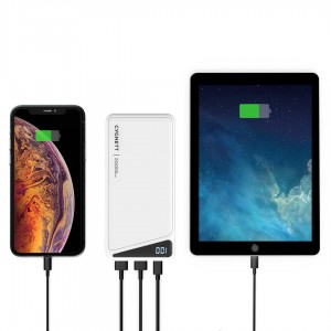 Cygnett ChargeUp Boost 2nd Gen 20K mAh Power Bank - White (CY3484PBCHE), 15W Fast Charging, USB-A to USB-C Cable (15cm)