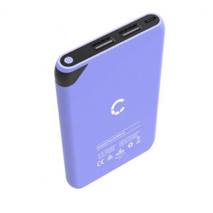 Cygnett ChargeUp Boost 5K mAh Power Bank - Lilac (CY2502PBCHE), Dual Port (2 x USB-A), 12W Fast Charging, Micro-USB to USB-A Cable