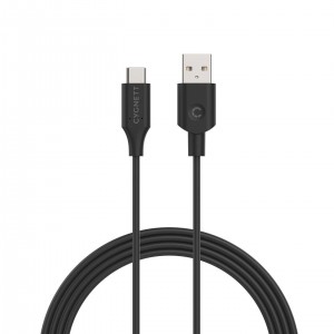 Cygnett Essentials USB-C to USB-A Cable (2.0) (1M) - Black (CY2728PCUSA), Supports 3A/60W Fast Charging, Fast Data & File Transfer Speeds 480Mbps