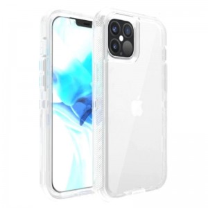 Phonix Apple iPhone 11 Pro Clear Diamond Case (Heavy Duty) - Two Tough Layers, Port Covers, No-Slip Grippy Edges, Durable,Rugged Case,Sleek,Pocket fit