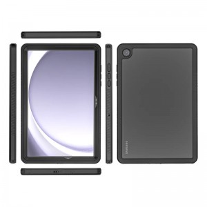 USP HDTWPA9PLUS Samsung Galaxy Tab A9+ WaterProof Case Clear- 360Â° Rotation, DustProof, SnowProof, ShockProof, IP68, Durable, Perfect for Travel,3 Year Warranty