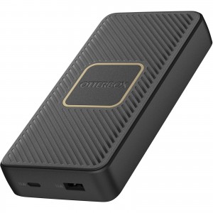 OtterBox Fast Charge Wireless Power Bank 15K mAh - Twilight Black (78-80640), Dual Port USB-C & USB-A, USB PD 2.0/3.0, Qi Wireless Compatible D