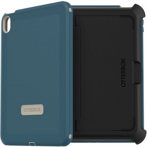 OtterBox Apple iPad (10.9-inch) (10th Gen) Defender Series Case - Baja Beach (Blue) (77-90081), 2X Military Standard Drop Protection, Port Protection