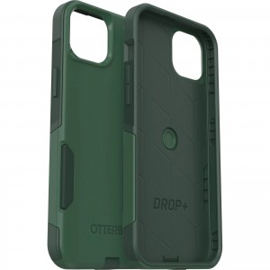 OtterBox Apple iPhone 14 Plus Commuter Series Antimicrobial Case - Trees Company (Green) (77-88417), 3X Military Standard Drop Protection