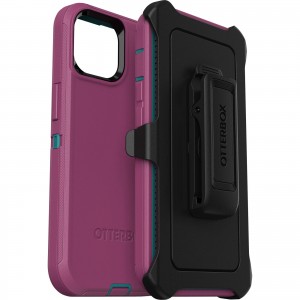 OtterBox Apple iPhone 14 / iPhone 13 Defender Series Case - Canyon Sun (Pink) (77-89632), 4X Military Standard Drop Protection, Multi-Layer Protection