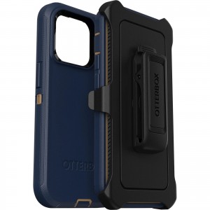 OtterBox Apple iPhone 14 Pro Defender Series Case - Blue Suede Shoes (77-88384), 4X Military Standard Drop Protection, Multi-Layer Protection
