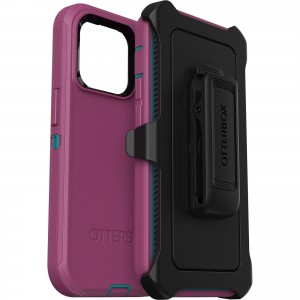 OtterBox Apple iPhone 14 Pro Defender Series Case - Canyon Sun (Pink) (77-88386), 4X Military Standard Drop Protection, Multi-Layer Protection