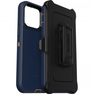 OtterBox Apple iPhone 14 Pro Max Defender Series Case - Blue Suede Shoes (77-88395), 4X Military Standard Drop Protection, Multi-Layer Protection