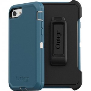 OtterBox Apple iPhone SE (3rd & 2nd Gen) and iPhone 8/7 Defender Series Case - Big Sur (Blue) (77-56606), 4X Military Standard Drop Protection