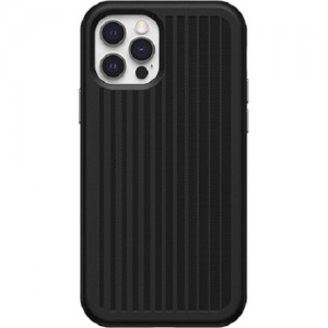 OtterBox Apple iPhone 12 / iPhone 12 Pro Antimicrobial Easy Grip Gaming Case - Squid Ink (Black) (77-80673), 3X Military Standard Drop Protection
