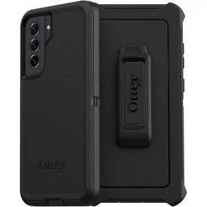 Otterbox Samsung Galaxy S21 FE 5G (6.4') Defender Series Case - Black (77-83939), 4X Military Standard Drop Protection, Multi-Layer Protection