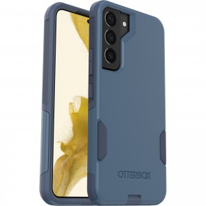 OtterBox Samsung Galaxy S22 5G (6.1') Commuter Series Antimicrobial Case - Rock Skip Way (Blue) (77-86388), 3X Military Standard Drop Protection