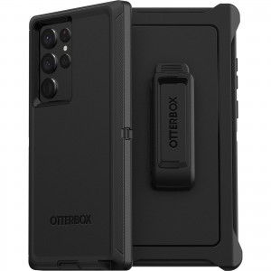 OtterBox Samsung Galaxy S22 5G (6.1') Defender Series Case - Black (77-86358), Multi-Layer defense, Wireless Charging Compatible, Port Protection