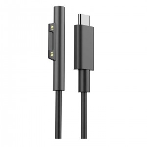 USP SP6543BC15V USB-C To Microsoft Surface Laptop Cable (1.5M) Black - 3A, Surface Pro, Surface Go, Surface Book, Magnetic Connection, 5 Years Warranty