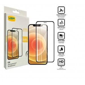 USP SPUAG11 Apple iPhone 11 / iPhone XR (6.1") Armor Glass Full Cover Screen Protector - Impact-Resistant, Smooth Edges, 3 Years Warranty
