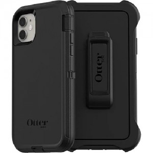 OtterBox Apple iPhone 11 Defender Series Case - Black (77-62457), 4X Military Standard Drop Protection, Port Protection