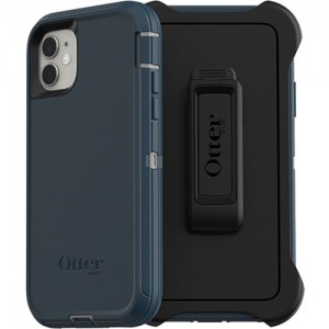 OtterBox Apple iPhone 11 Defender Series Case - Gone Fishin (Blue) (77-62459), 4X Military Standard Drop Protection, Port Protection