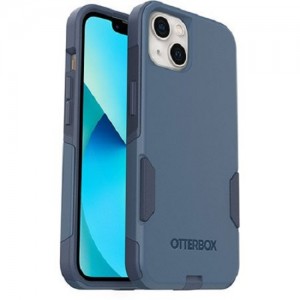 OtterBox Apple iPhone 13 Commuter Series Antimicrobial Case - Rock Skip Way (Blue) (77-85427), 3X Military Standard Drop Protection, Secure Grip