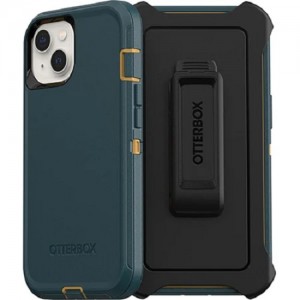 OtterBox Apple iPhone 14 / iPhone 13 Defender Series Case - Hunter Green (77-85439), 4X Military Standard Drop Protection, Multi-Layer Protection