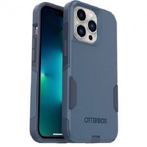 OtterBox Apple iPhone 13 Pro Commuter Series Antimicrobial Case - Rock Skip Way (Blue) (77-83440), 3X Military Standard Drop Protection, Secure Grip