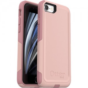 OtterBox Apple iPhone SE (3rd & 2nd gen) and iPhone 8/7 Commuter Series Case - Ballet Way (Pink) (77-56652), 3X Military Standard Drop Protection