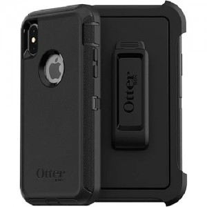 OtterBox Apple iPhone X/Xs Defender Series Case - Black (77-59464), 4X Military Standard Drop Protection, Port Protection