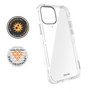 EFM Cayman Case Armour with D3O Crystalex - For Apple iPhone 12/12 Pro 6.1' - Clear (EFCCAAE181CLE), Military Grade Protection, D3O Impact Protection