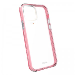 EFM Aspen Case for Apple iPhone 12 Pro Max - Glitter Coral (EFCDUAE182GLC), Antimicrobial, 6m Military Standard Drop Tested, D3O Impact Protection