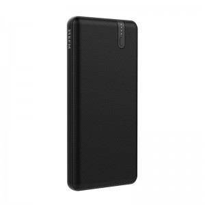 EFM 10000mAh Portable Power Bank-Black With Type C PD18W and QC3.0 Dual USB-A Ports, With DST Smart Charge and PD18W, Portable charge on-the-go