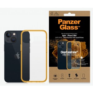 PanzerGlass Apple iPhone 13 Mini ClearCase - Tangerine Limited Edition (0328), AntiBacterial, Military Grade Standard, Scratch Resistant