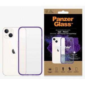 PanzerGlass Apple iPhone 13 ClearCase - Grape Limited Edition (0332), AntiBacterial, Military Grade Standard, Scratch Resistant, Anti-Yellowing