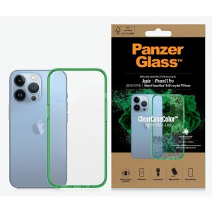 PanzerGlass Apple iPhone 13 Pro ClearCase - Lime Limited Edition (0339), AntiBacterial, Military Grade Standard, Scratch Resistant, Anti-Yellowing
