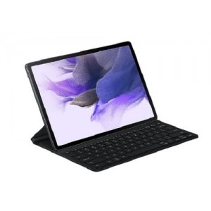 Samsung Galaxy Tab S8+ / Tab S7+ / Tab S7 FE (12.4') Book Cover Keyboard Slim - Black(EF-DT730UBEGWW)*AU STOCK*, Slim & Lightweight, Wireless Keyboard