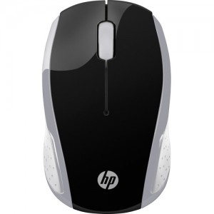 HP 2HU84AA Wireless Mouse 200 2.4GHz 3 Bottons USB Wireless 2xAAA 1000 dpi Up to 12M Battery Life Dongle all-day comfort design Black/Silver