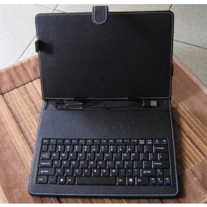 Tablet 10" Case with USB connection, Keyboard Folio for any 9.7"/10" tablet