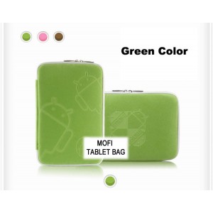 Tablet 10' MofiZip Case Green Andriod logo. Suit any 10' tab