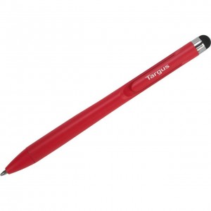 Targus Smooth Glide Stylus with Rubber Tip/Compatible with all Touch Screen Surfaces/Reduces Smudges, Streaks and Fingerprints - Red