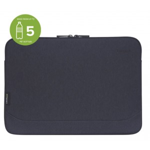Targus 13-14' Cypress Sleeve with EcoSmart® (Navy) - Fits 13' 13.3' 14' Laptop/Notebook/Tablet - Made with 5 Recycled Plastic Bottles