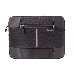 Targus 13-14'' Bex II Laptop Sleeve/Case/Notebook Bag  - Weather-resistant & rip-stop fabrication - Black with black trim