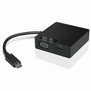LENOVO USB-C Travel Hub - 1x HDMI, 1x VGA 1x RJ45, Compatible ThinkPad X1 Yoga, X1 Carbon, ThinkPad 13