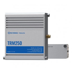 TELTONIKA TRM250000000 TRM250 Industrial Cellular Modem, 4G/LTE (Cat M1), NB-IoT, Small Size, USB Interface for Internet Access, External Antenna, PSU excluded