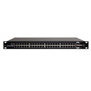 Ubiquiti EdgeSwitch 48 - 48-Port Managed PoE+ Gigabit Switch, 2 SFP and 2 SFP+, 750W Total Power Output - Supports PoE+ and 24v Passive