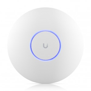 Ubiquiti UniFi WiFi 7 AP, Ceiling-mount, AP 6 GHz Support, 2.5 GbE Uplink, 9.3 Gbps Over-the-air Speed, PoE+ Power, 300+ Connect Device